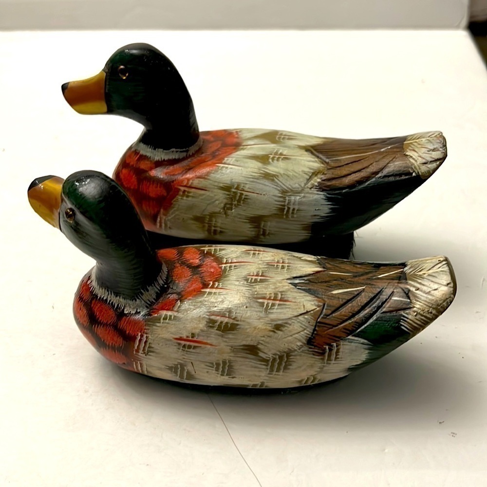 Set of Hand Painted Ducks Clothes Brush